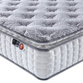Matelas supérieur oreiller 31 cm Lit en mousse 3 zones broderies queen size personnalisées dans la boîte logo tissu emballage blanc couleur 1