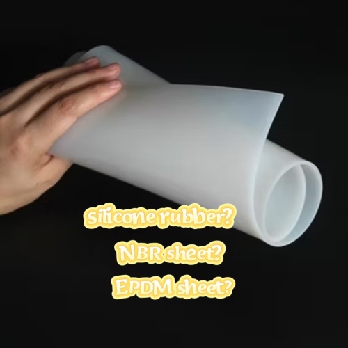 Caucho de silicona versus lámina de NBR, lámina de EPDM