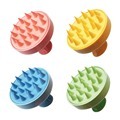 Multi-Color Silicone Waterproof Scalp Massage Shampoo Brush for Hair Growth and Exfoliation1