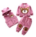 Children's Cartoon Cotton 3-Piece Sets for Autumn and Winter1