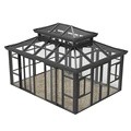 Biệt thự nhà đúc sẵn hiện đại Thủy tinh nhà kính chất lượng cao Odick Luxury Lớn ngoài trời Sunroom Bốn 4 mùa1