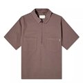 Mens Custom Cotton T Shirts με τσέπες λογότυπων υψηλής ποιότητας Zip Polo Shirt1
