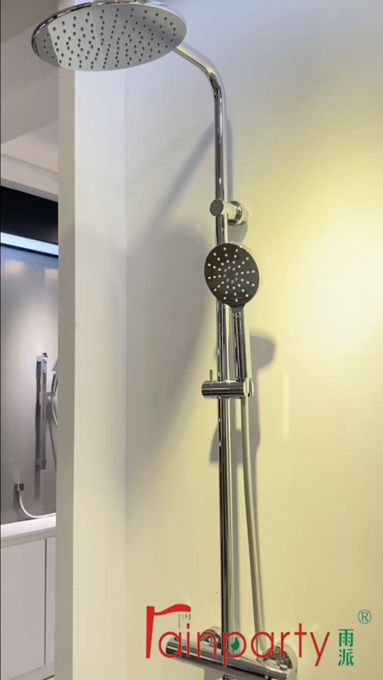 Chrome Thermostatic Shower Set