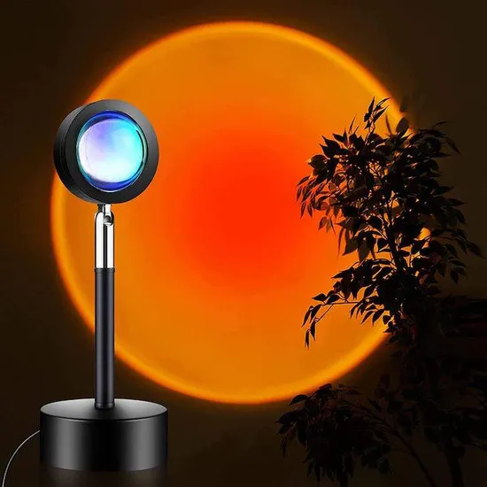 Lâmpada de projetor USB Sunset - LED Rainbow Night Light for Home1