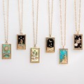 Brave Light Enamel Star Moon Pendant Necklace1