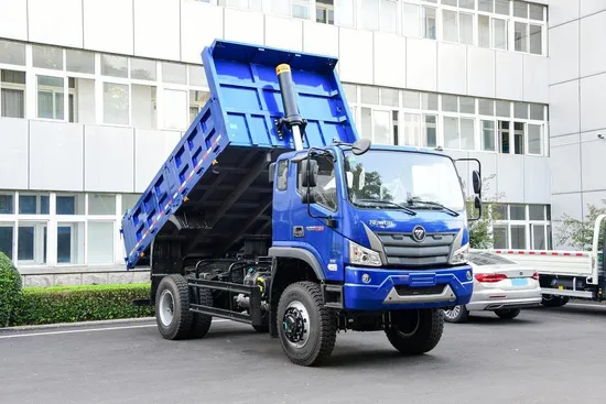 Pacuan Semua Roda Luar Jalan Foton 4X4 220HP 8cbm Trak Pembuangan Belakang untuk Pembinaan Jalan Gunung1