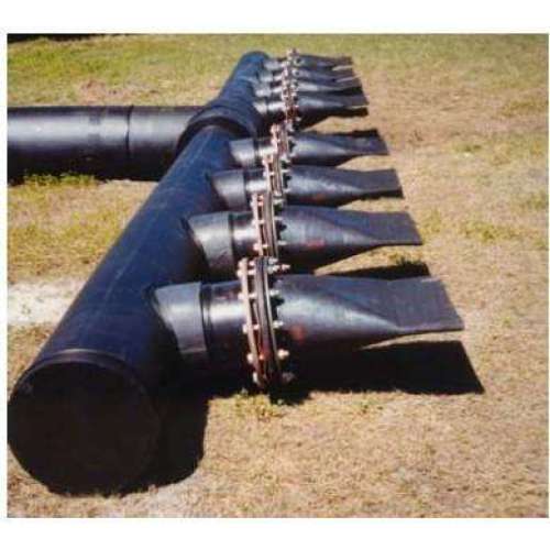 What is a built-in clamp duckbill check valve?