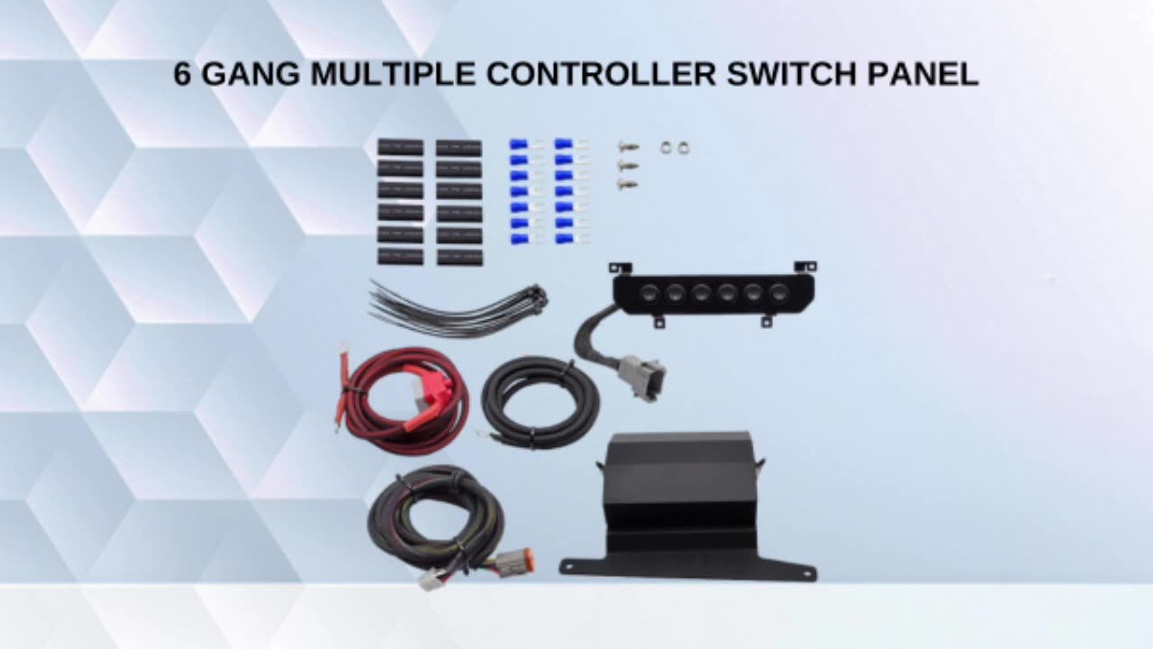 70964 MLC-6 gängknapp Multipla Switch Light Controller Rocker Switch Pod för Jeep Wrangler JL 2018-2023 Gladiator JT1