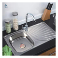 304 Stainless Steel Handmade Single Bowl Kitchen Sink with Stretch Single Groove Design1
