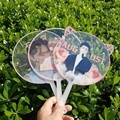 Custom Printed Large Plastic PVC Hand Fans for Korea Events1