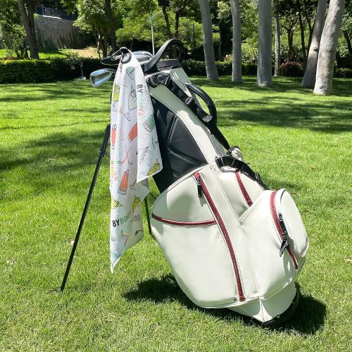 Personalized Double Layer Golf Towel Magnet Custom Golf Ball Towel