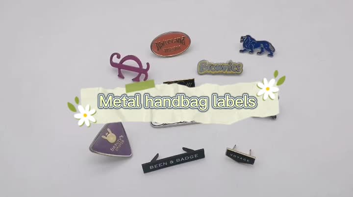 Metallhandtaschenetiketten