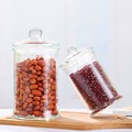 Clear Candy 150ml 350ml 750ml 950ml 1200ml Cookie Jar Glass Food Storage Containers Organizers Glass Spice Jar With Glass Lids1