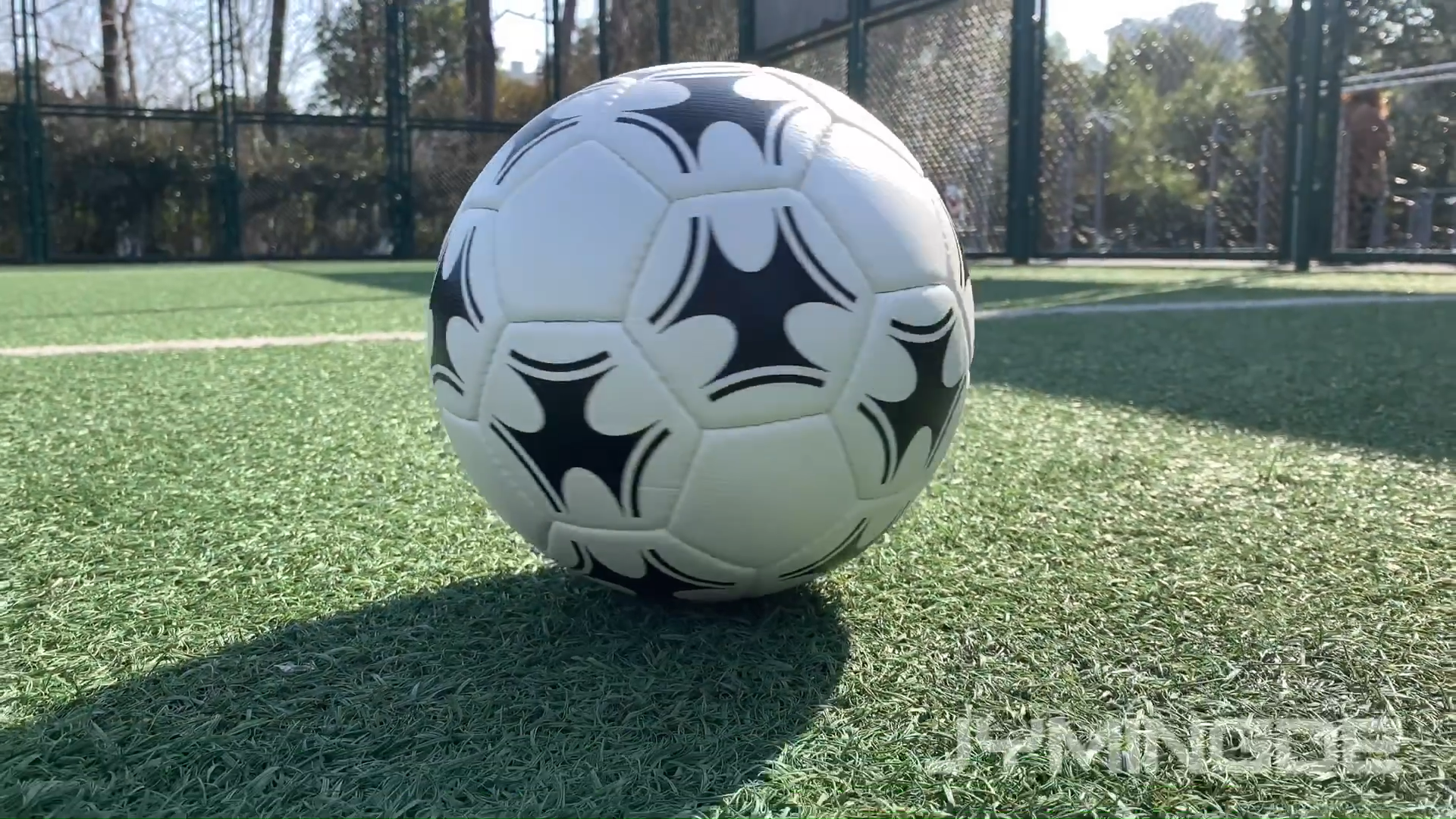 Ballon de Football Size 5 Pu Leather Futsal Thermal Bolked Ball1