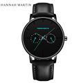 Hannah 150 Leather Multi-function 2024 Business Casual Owl Waterproof Men's Quartz Watch1