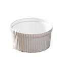 Custom White Ceramic Ramekin for Souffle and Pudding1
