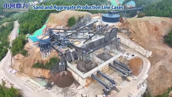 Linha de produção completa de agregados Zhongyu Dingli