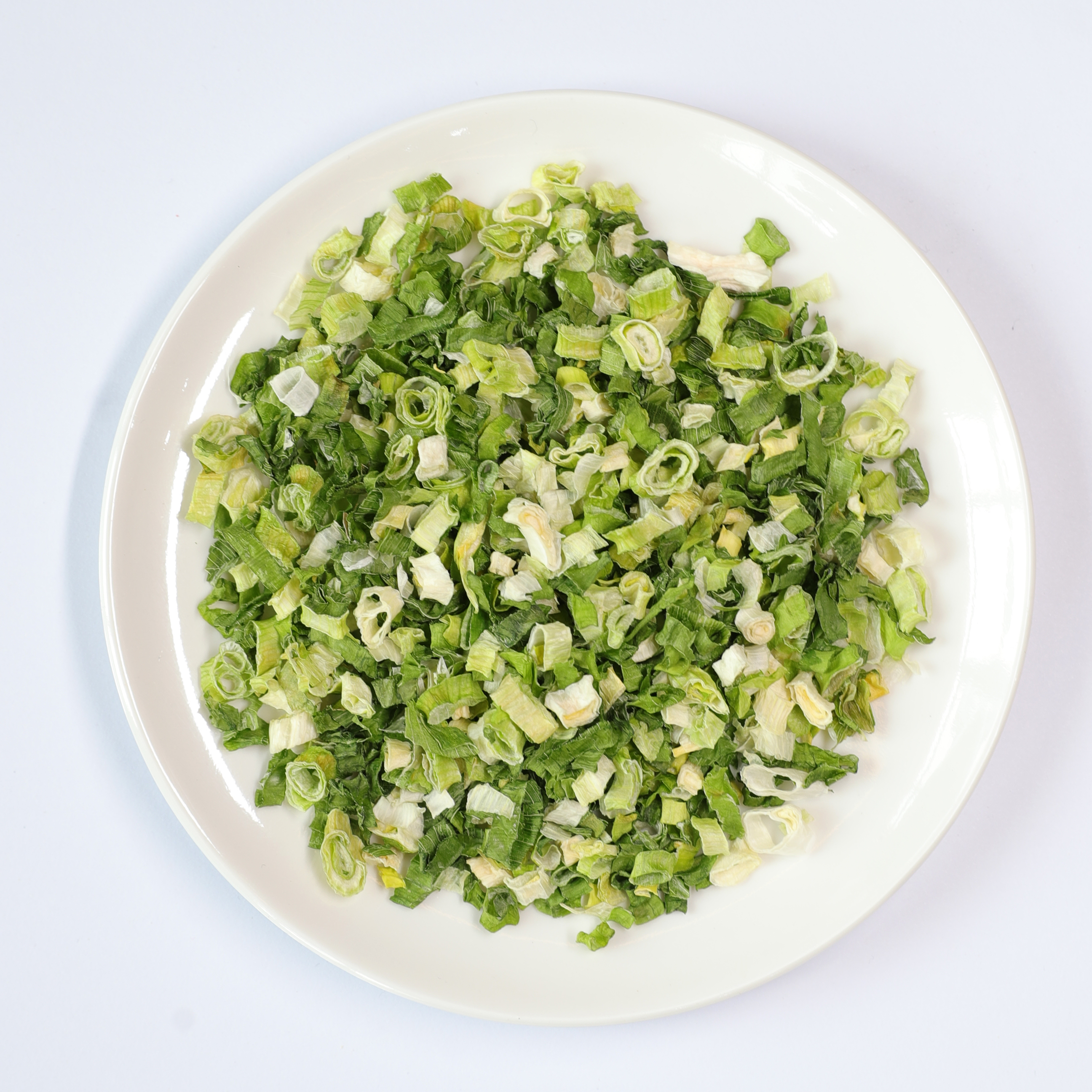 Dehydrated green onion rings