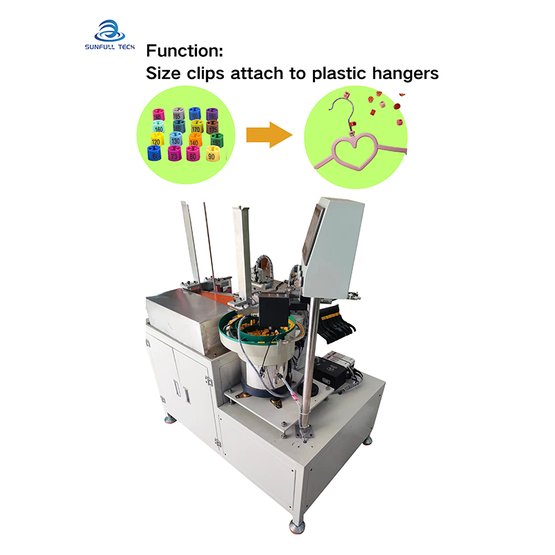 Máquina para hacer perchas blancas