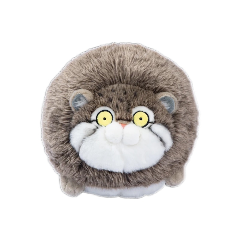 Ein rundes Otocolobus -Manul -Stofftier