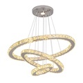 USA Free Shipping 3 Ring Crystal Chandelier Ceiling Light1