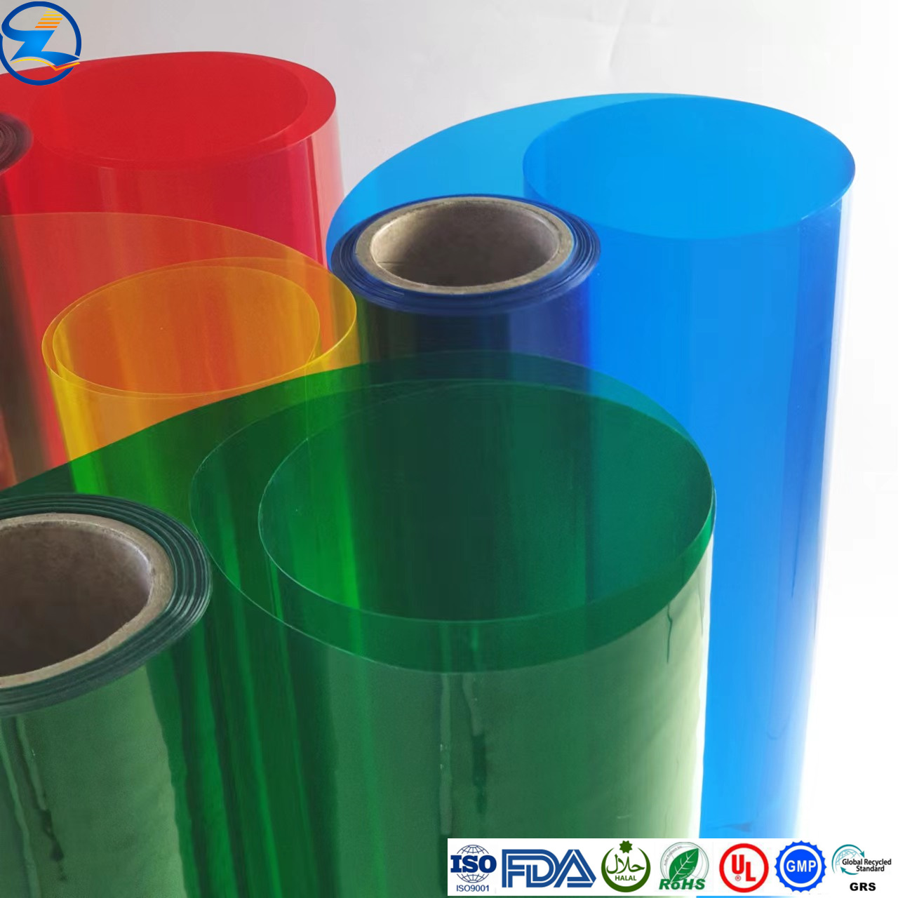 Ampolla farmacéutica de PVC de color claro brillante