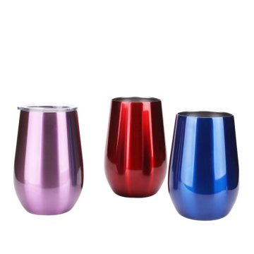 12oz insulated wine tumbler with lid