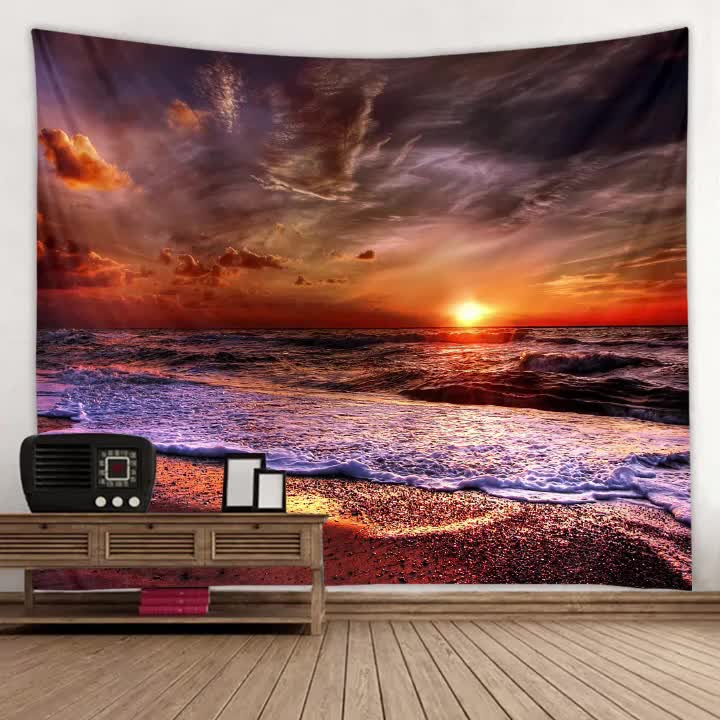 Sunrise and sunset decorative cloth tapestry-11(1)