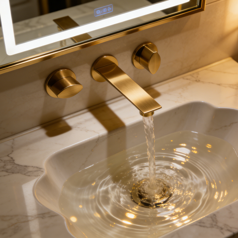 Falinn blöndunartæki með tvöföldum handfata | Tveggja handfanga blöndunartæki á vegg