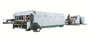 video of fully automatic folder gluer machine-gluing function display
