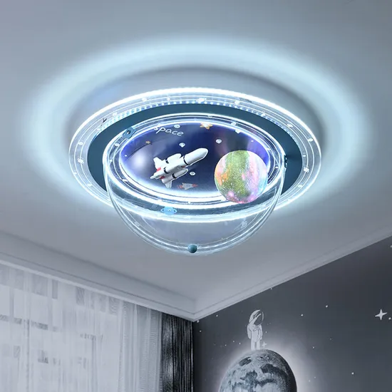 Luz de teto de foguete espacial exclusivo para meninos ′ quartos1