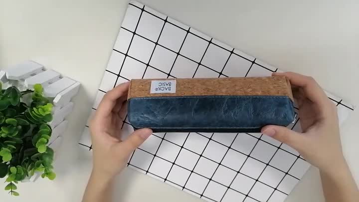 Estuche simple para lápices de papel dupont de color sólido