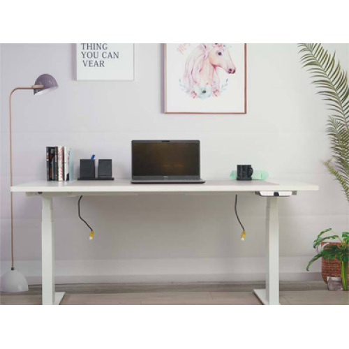 Easy to installation white adjustable desk