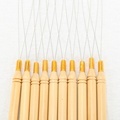 Micro Ring Hair Extension Tools: Wooden Handle Weaving Needles & Hook Pulling Instruments1