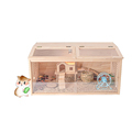 Wooden Hamster Cage - Small Animal Carrier & Pet Hamster House1