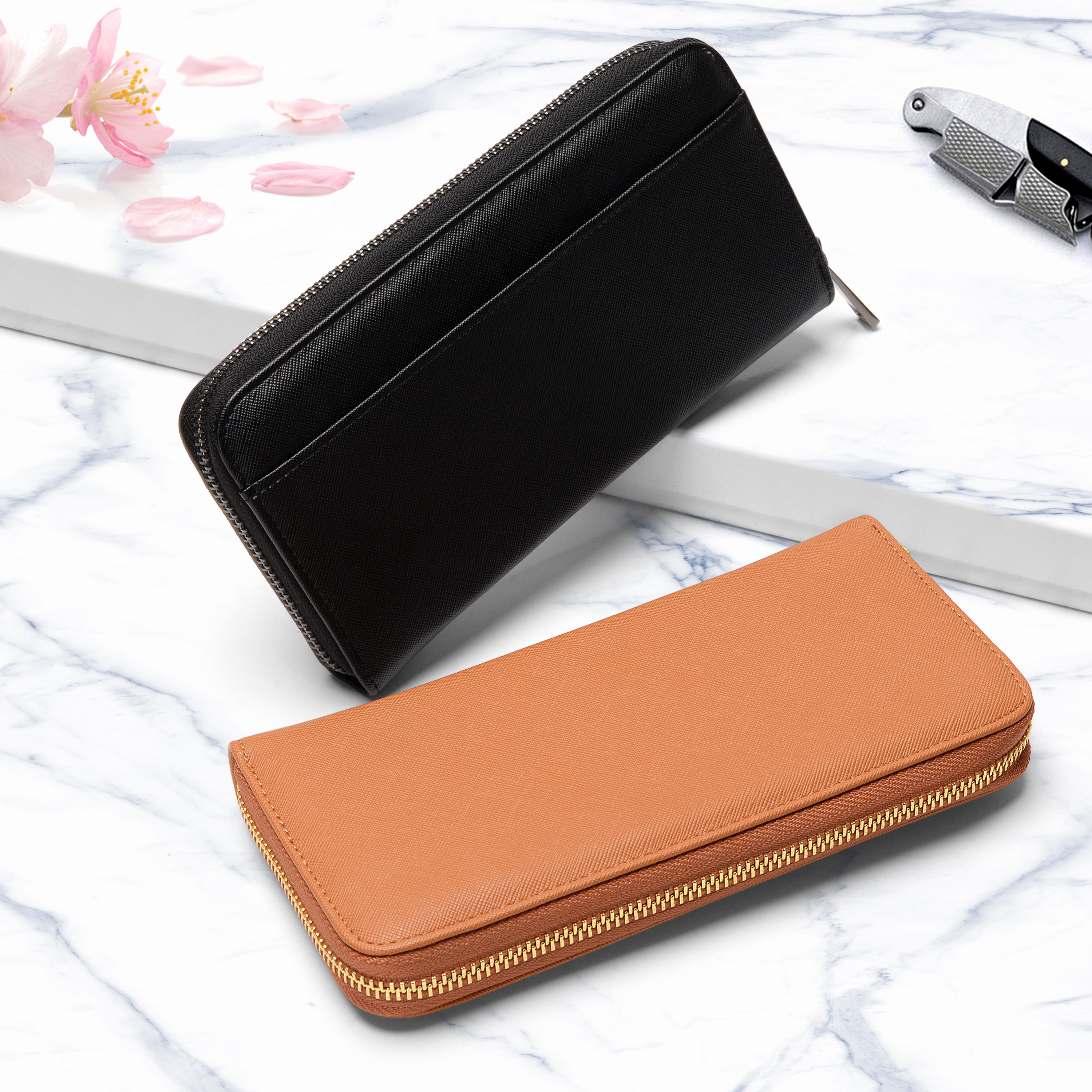 Long Leather Wallet 