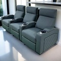 Electric Reclining Leather Sofa Chairs for Theater and Cinema Rooms1
