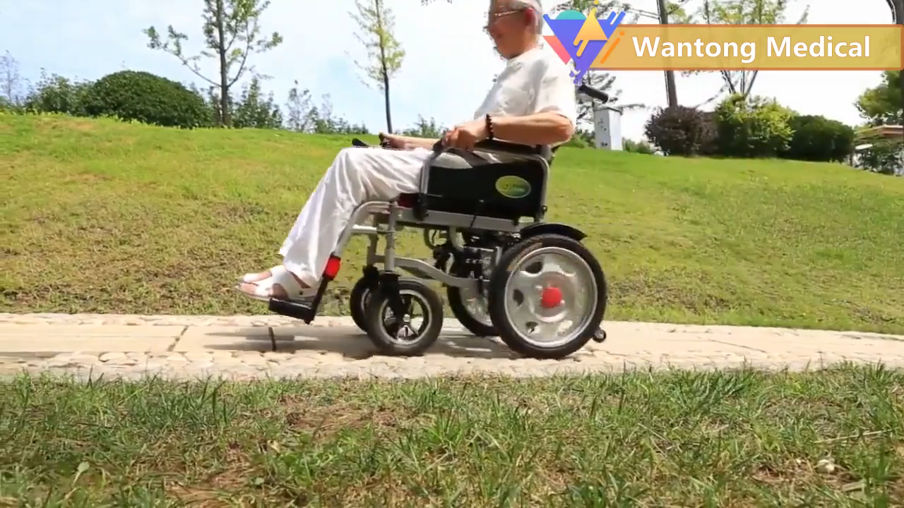 Persediaan Kesehatan Produk Medis Murah Kursi Roda Tenaga Stainless Steel Electric Wheel Chair for Elderly1