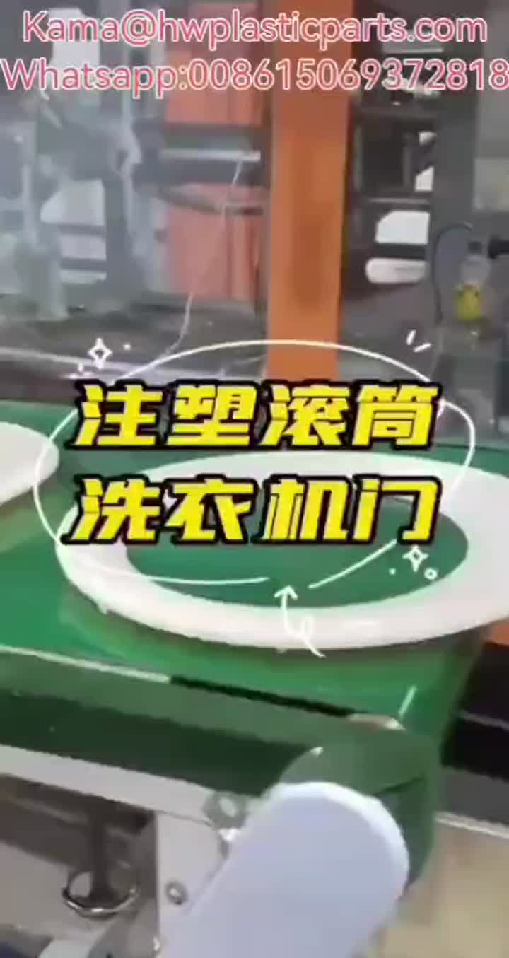 Washing machine injection molding door