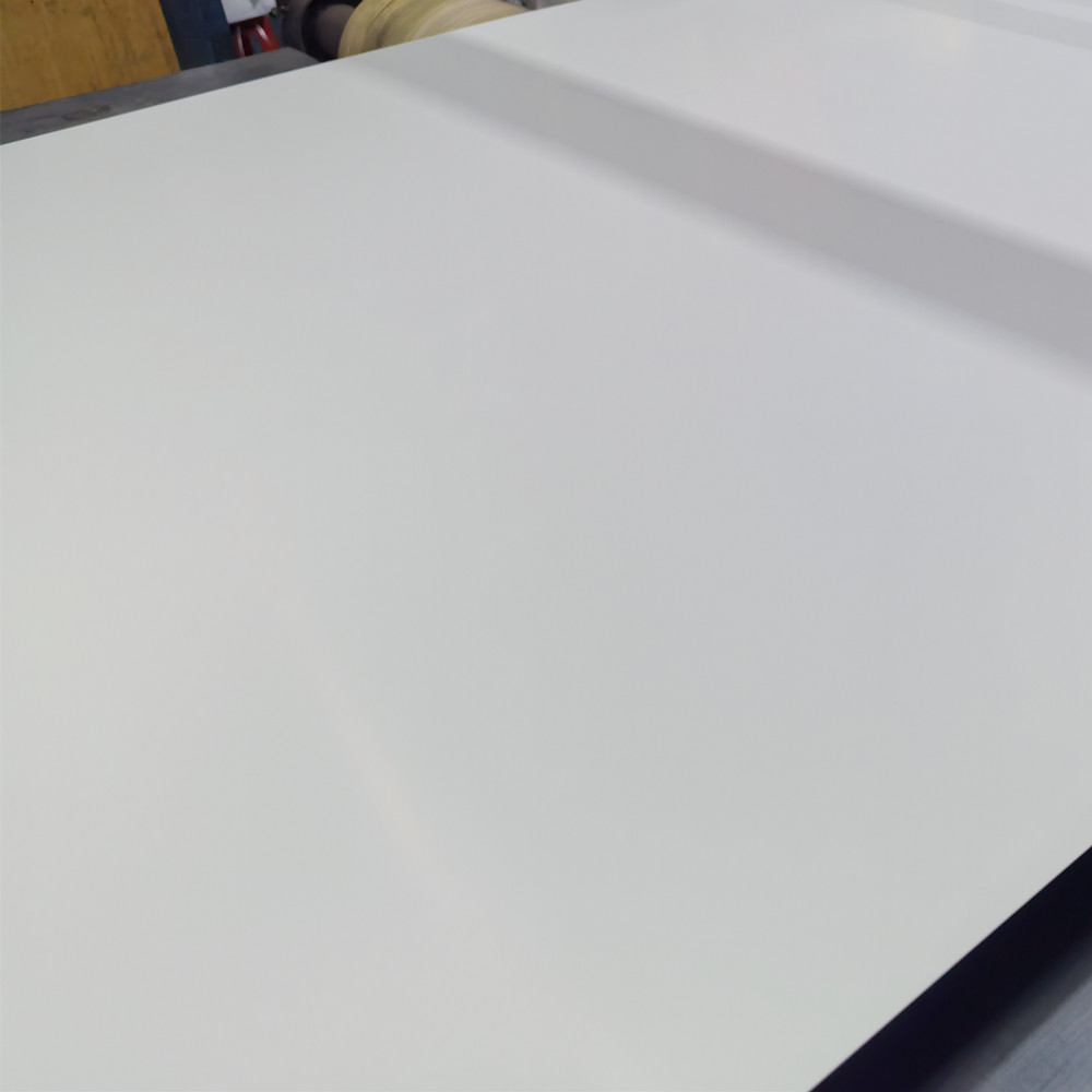 Tôle d'acier Galvalume de film PVC blanc laminé