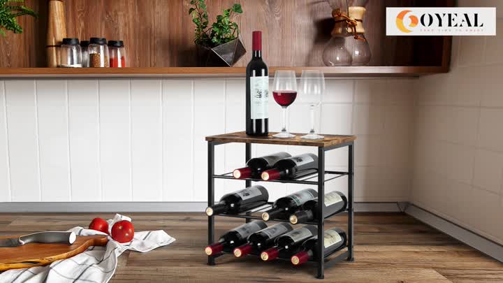 Étagère de rangement de bouteille de vin