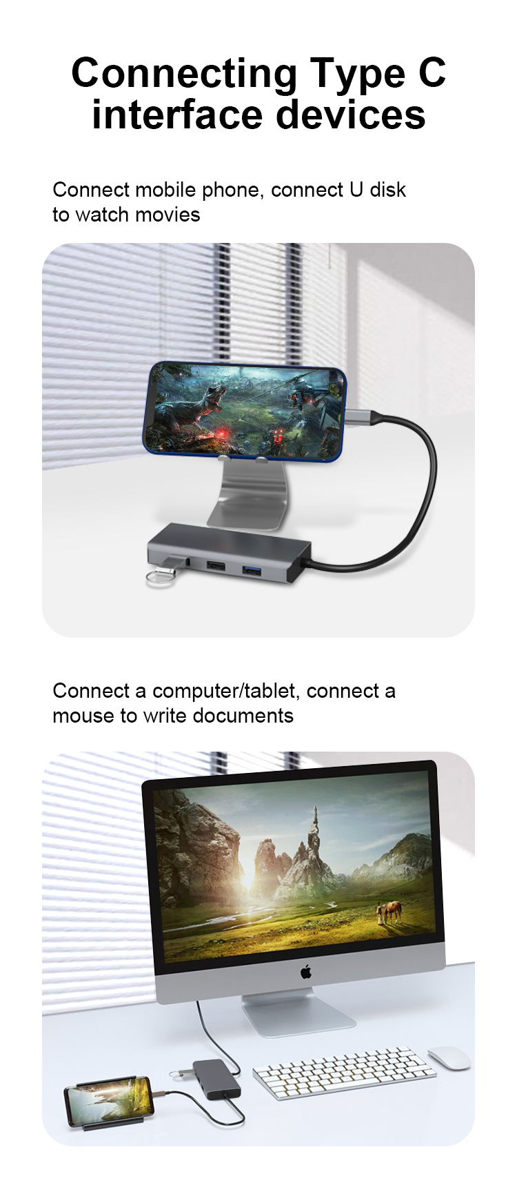 Docking Station with HDMI for Office PC