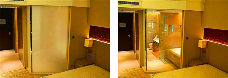 Smart Film Switchable Electrochromic Privacy Frost Tempered Laminated Glass For Partition Wall Price