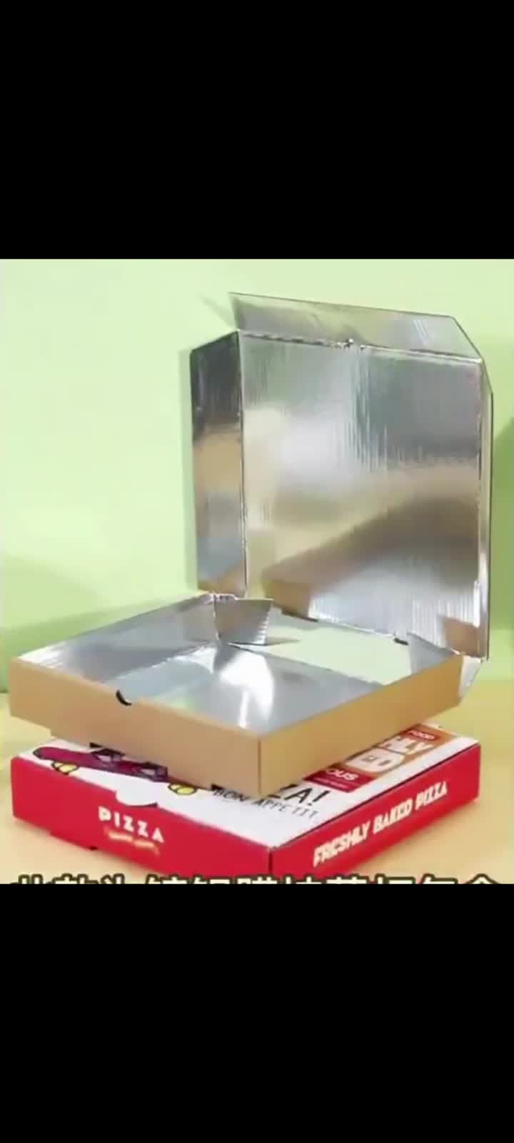 ﻿aluminum foil pizza delivery box