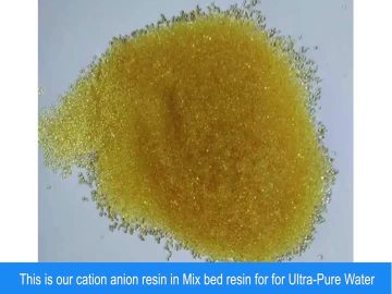 cation anion resin in mix bed resin 