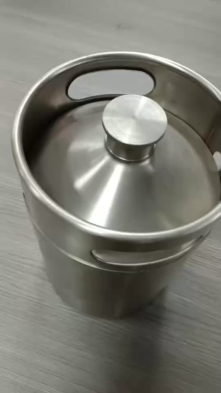 2L Mini-Bierfass aus Edelstahl