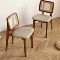 Baixo preço Mobiliário moderno Coffee Shop Wood and Rattan Luxury Restaurant Chair1
