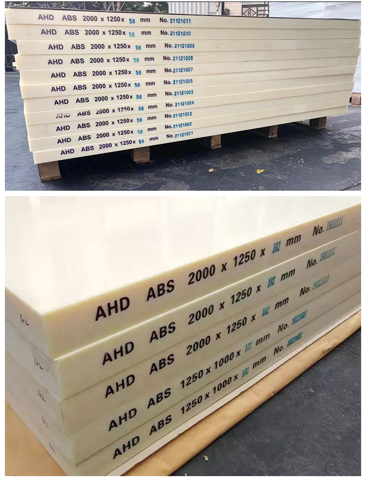 Vacuum Forming  Acrylonitrile-Butadiene- Styrene  ABS Plastic Sheet Black White Yellow