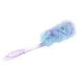 BodyMesh Long Handle Bath Body Brush with Loofah and Sponge: Ultimate Shower Experience Set1