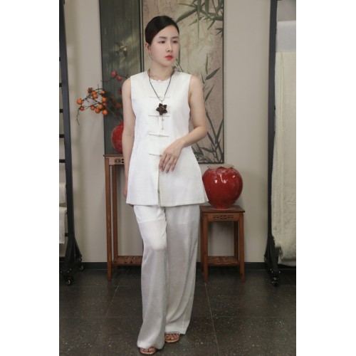 Collar de mandarina Susanyin Wintura con rana